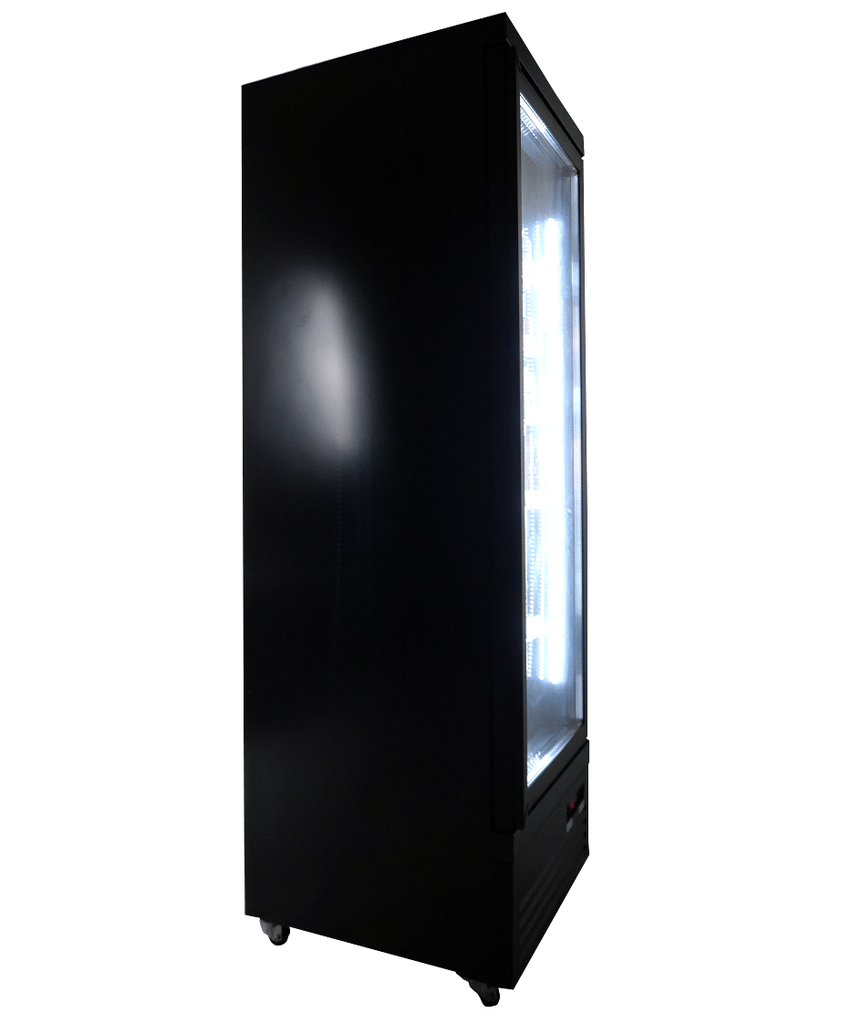 REFRIGERATOR 1 GLASS DOOR BLACK CEB-500R BL