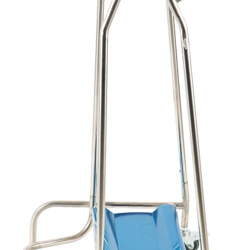 PEDAL CONTROLLED TRASH BAG HOLDER