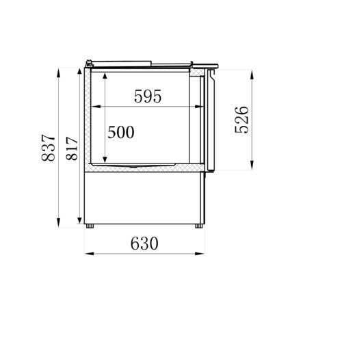 REFRIGERATED SALADETTE 3 DOORS