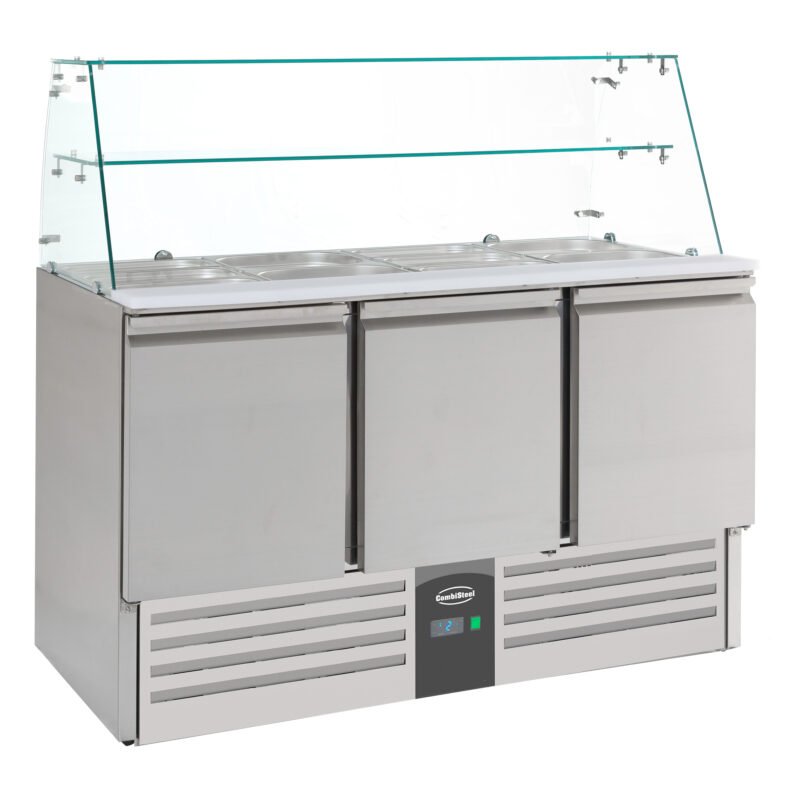 REFRIGERATED SALADETTES WITH GLAS 3 DOORS