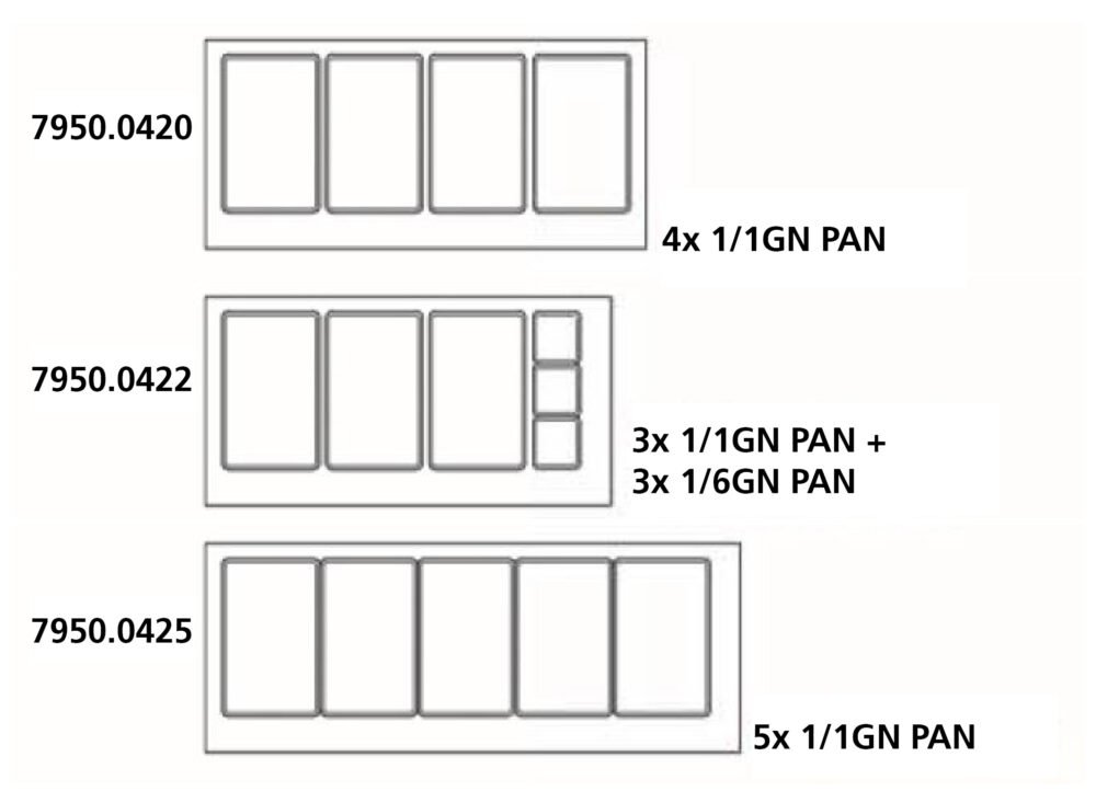 REFRIGERATED BAKERY COUNTER WITH GLASS COVER 2 DOORS  4x 1/1 GN CONTAINER