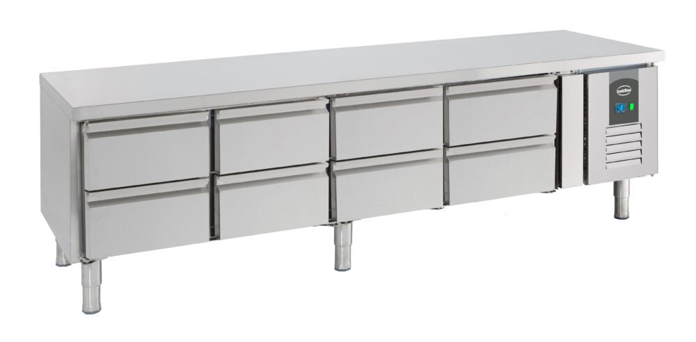 REFRIGERATED COUNTER 650 HEIGHT 8 DRAWERS