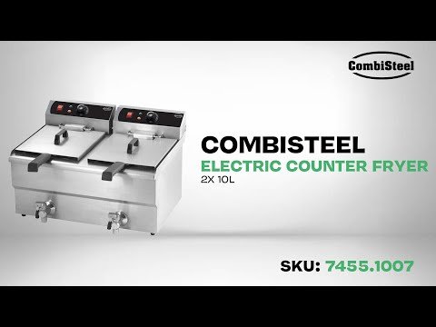 ELECTRIC COUNTER FRYER 2X10 L