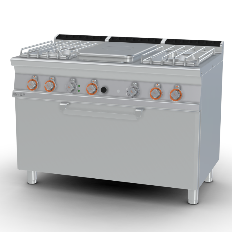 TPF4-712GPE LOTUS TPF4-712GPE – dujinis viryklė su elektrine orkaite