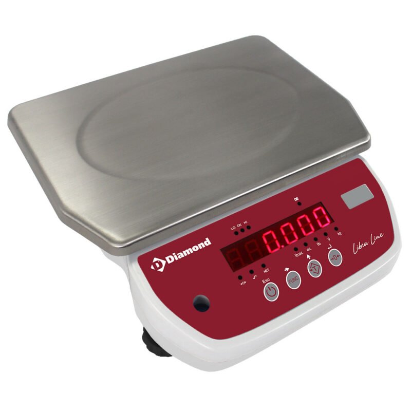Nerūdijančio plieno elektroninės svarstyklės, 6 kg x 1 g