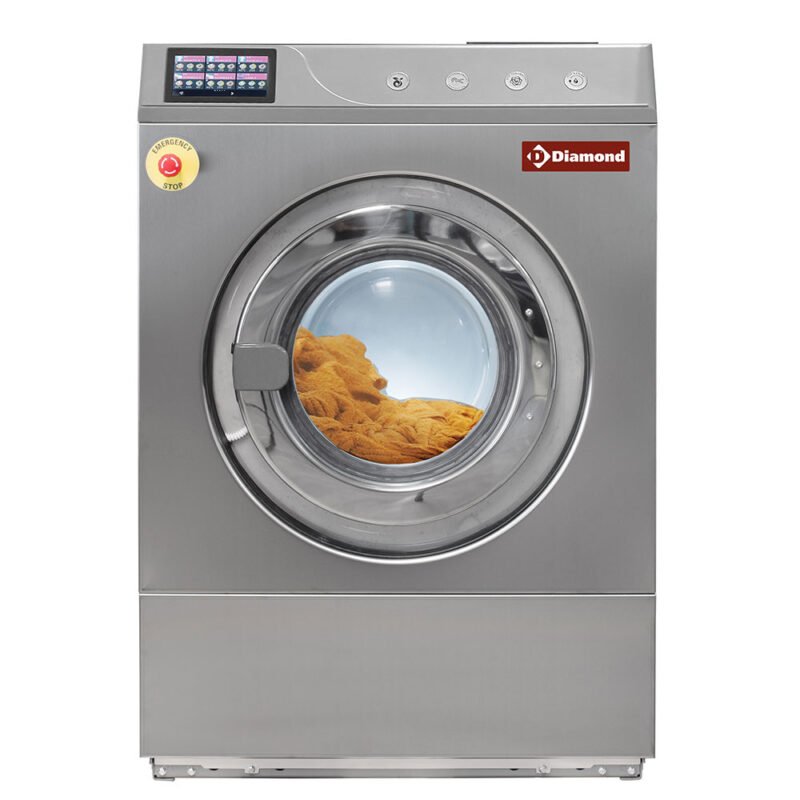 001-DLW11-TS-big Saugi skalbimo mašina „nerūdijančio plieno“ 11 kg, su TOUCH SCREEN