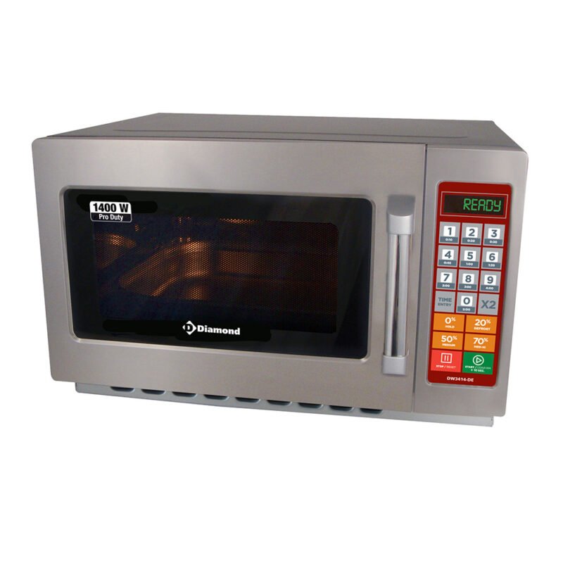 001-DW3414DE-big Mikrobangų krosnelė iš nerūdijančio plieno, (GN 2/3), 1400 W. (34 l), skaitmeninė