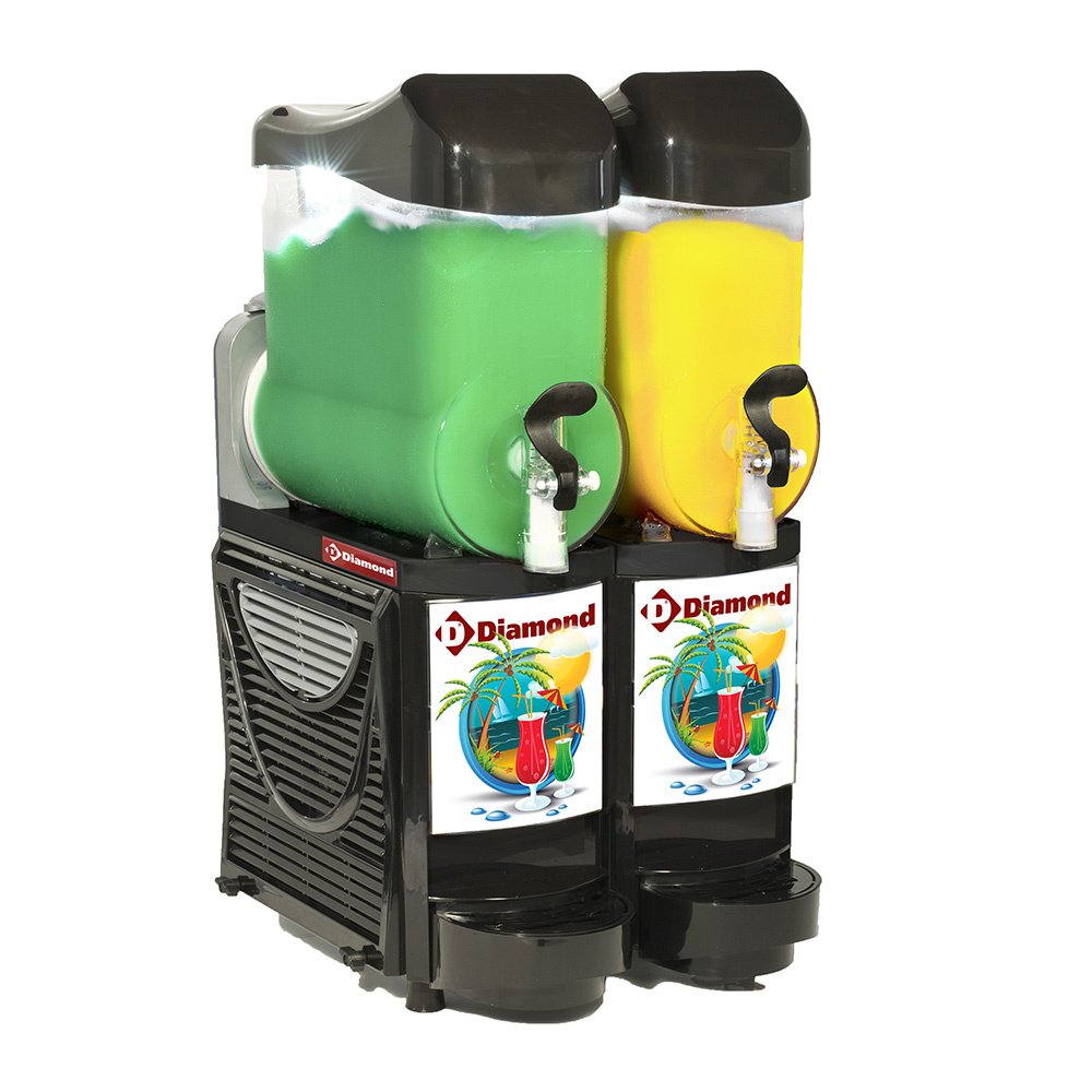 Granitos ir sorbeto gaminimo/patiekimo aparatas, 2x 10 litrų