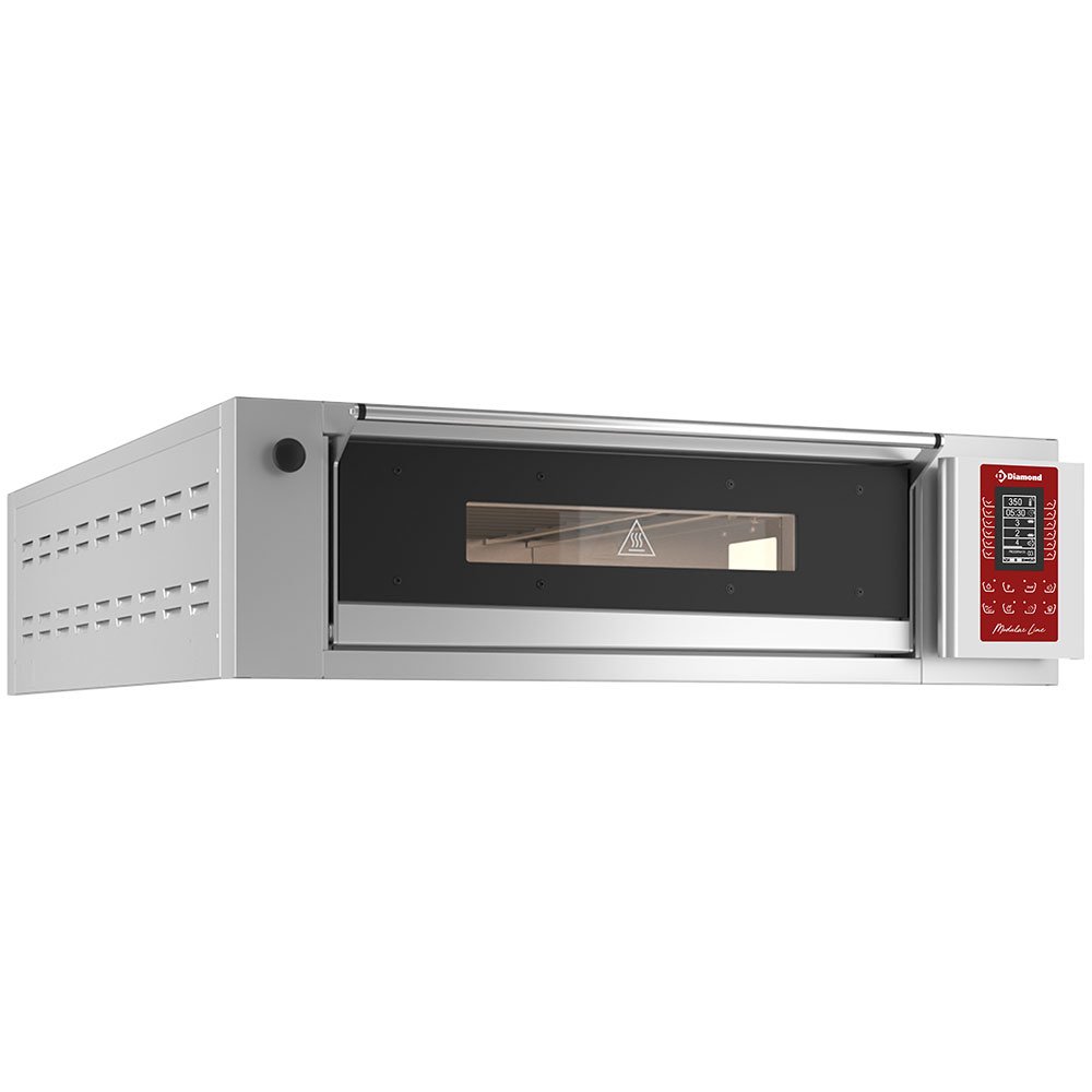 Elektrinė modulinė krosnelė su 4 plokštėmis, talpa 4x 600x400 mm, jutiklinis ekranas