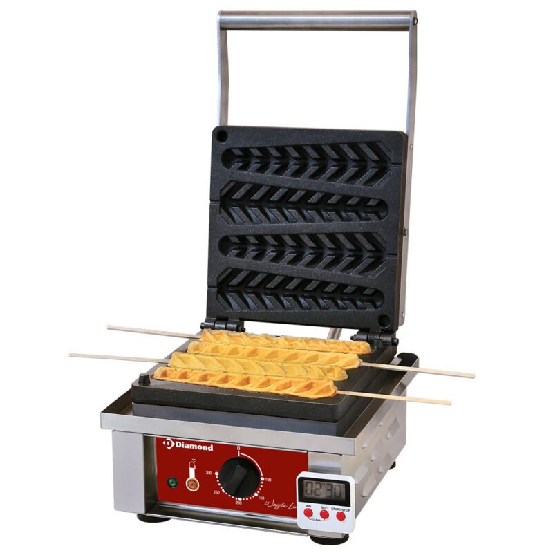 Elektrinis vaflių lygintuvas „Corn Waffles“, 4 vnt. + laikmatis