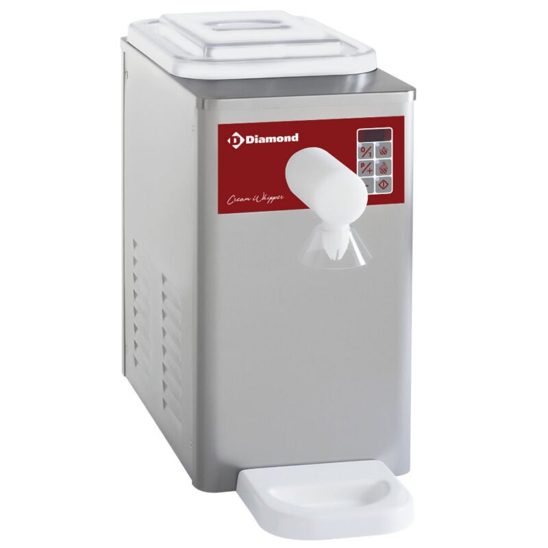 Šaldomas grietinėlės plakiklis iš nerūdijančio plieno, 5 l talpos bakas (300 l/val.)