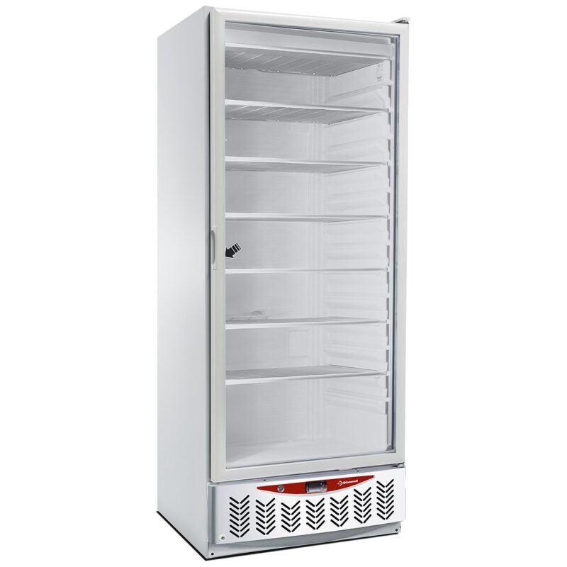 Stacionari šaldymo kamera, stiklinės durys, 525 litrų, GN2/1+600x400, balta