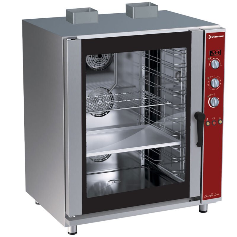 001-PFG-102-S-big Dujinė konvekcinė krosnelė, 10x EN(GN), automatinis drėkintuvas
