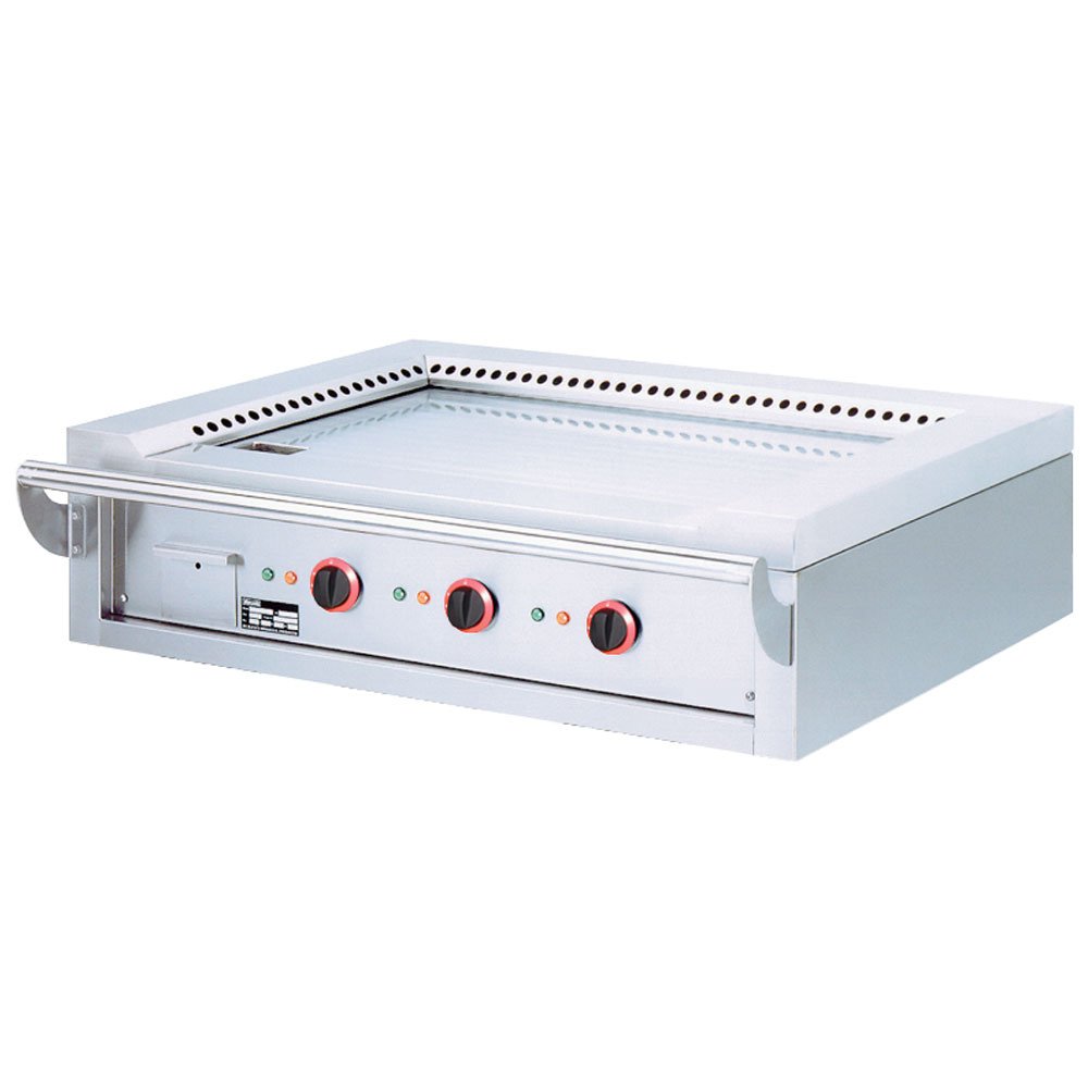 Elektrinė „Teppanyaki“ plokštė, 3 zonos (3x 4,7 kW), skirta stalviršiui