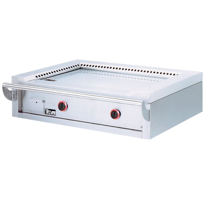 Dujinė „Teppanyaki“ plokštė, 2 zonos (2x 7 kW), skirta stalui – „Top-