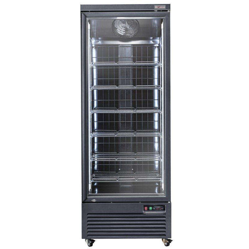 Vertikali šaldymo vitrina, 560 litrų – JUODA