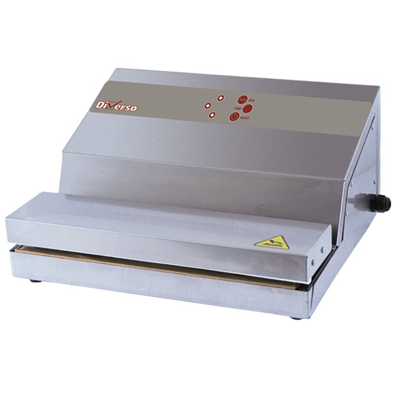 Nerūdijančio plieno vakuuminis aparatas, siurblys 16 l/min, suvirinimo juosta 330 mm
