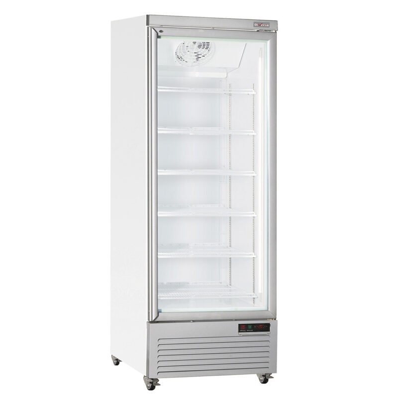 001-WR-VP56-1W-big Vertikalus šaldytuvas-vitrina, 1 durys, 615 litrų - BALTA