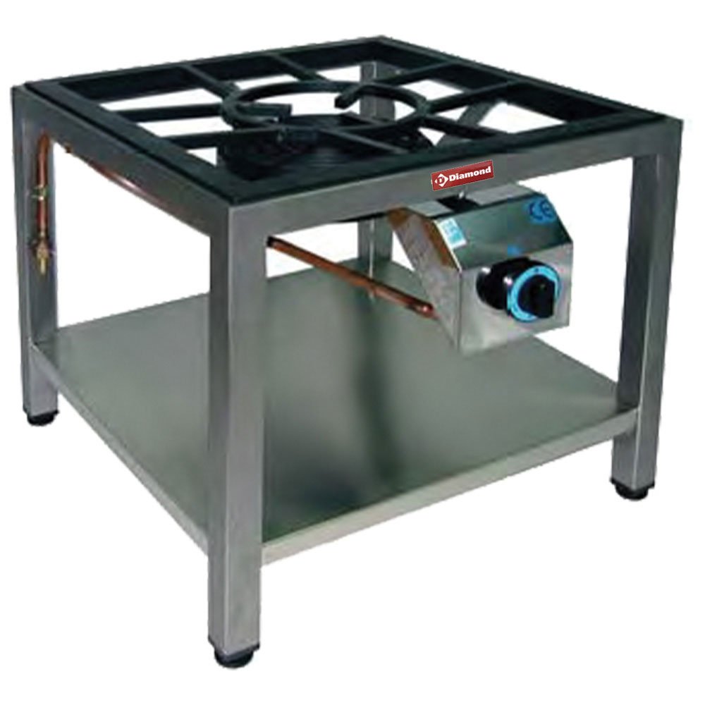 Dujinė paeljos viryklė, skersmuo 250 mm, su atrama (10 kW)