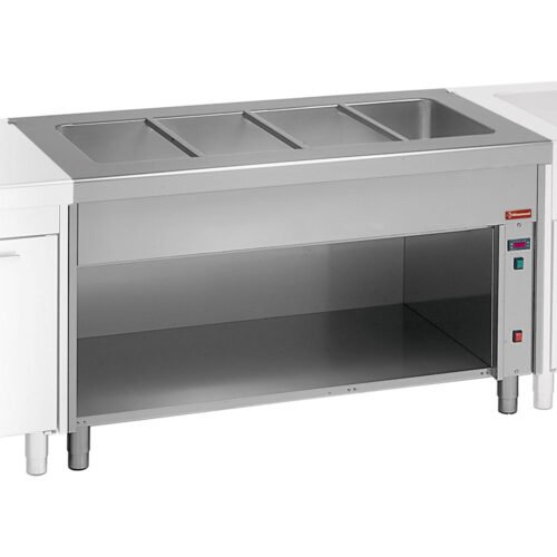 001S80-BT08-big „Bain Marie“ ant atviros spintelės 3x GN 1/1