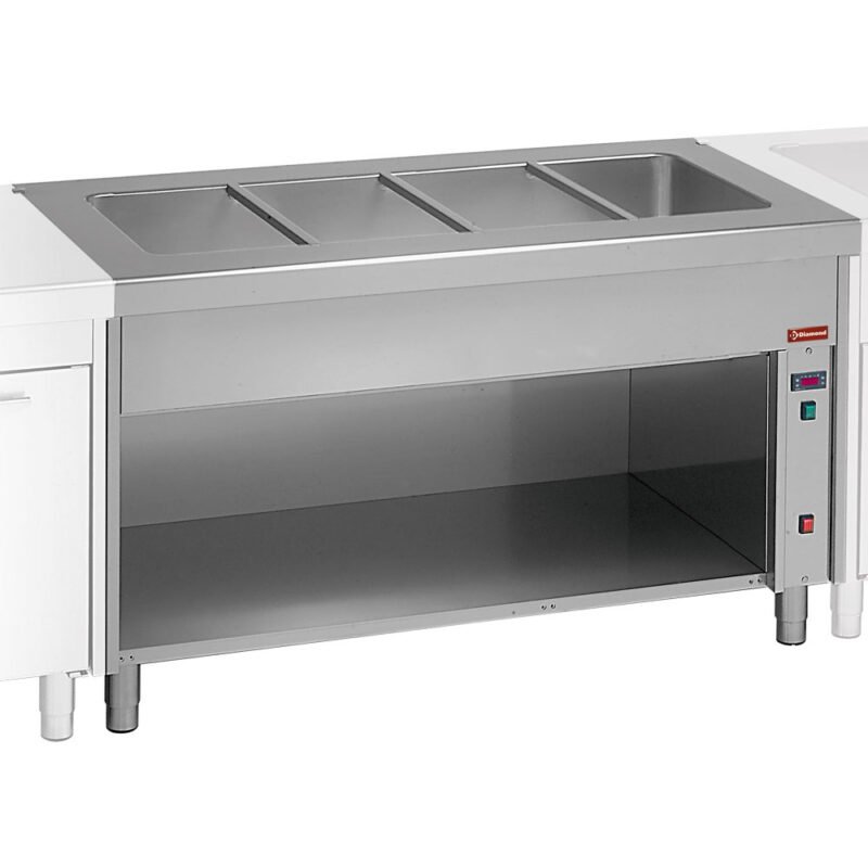 001S80-BT08-big „Bain Marie“ ant atviros spintelės 4x GN 1/1
