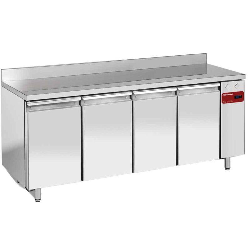 001TPS4N-HA-big Sieninis šaldomas stalas, ventiliuojamas, 4 durys EN 600x400, 760 litrų (be agregato)