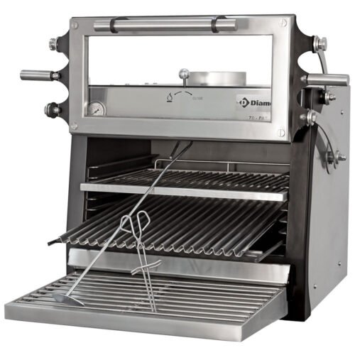 001_CBQ-060-RX-big Anglies krosnelė-BBQ, GN 1/1 (60 kg/val.) – pakeliamos durys/nerūdijantis plienas