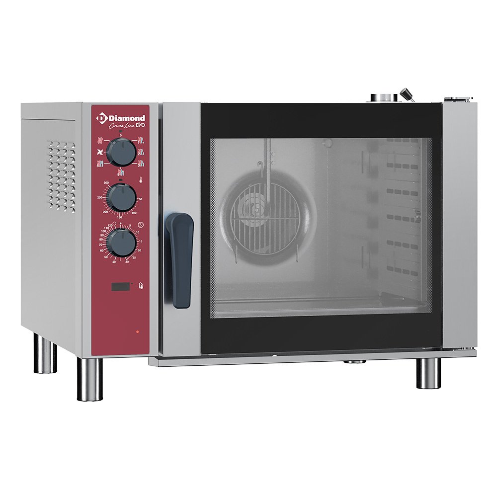 Elektrinė konvekcinė krosnelė 6x GN 1/1, automatinis drėkintuvas