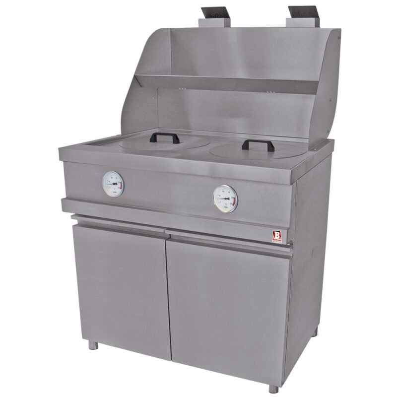 Dujinė keptuvė HEAVY DUTY, 2 apvalūs rezervuarai, mechaninė