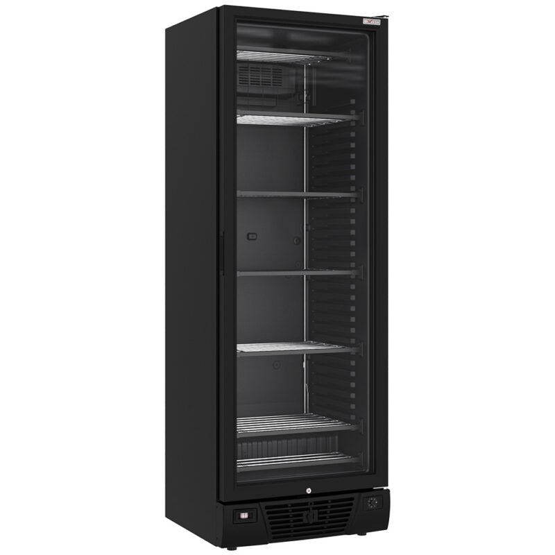 001_WR-39CS-BN-big Vėdinama vitrina su neigiamu slėgiu, 382 litrai – 5 fiksuoti lygiai – JUODA