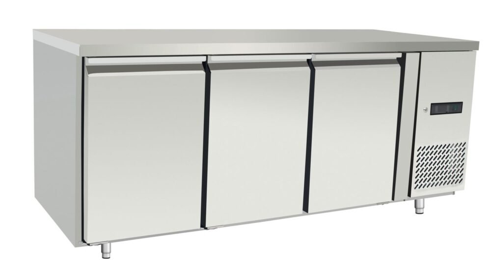 238127 Šaldomasis stalas, 3 durys 420L, Arktic, Profi Line, 334L, 230V/400W, 700x1795x(H)839mm