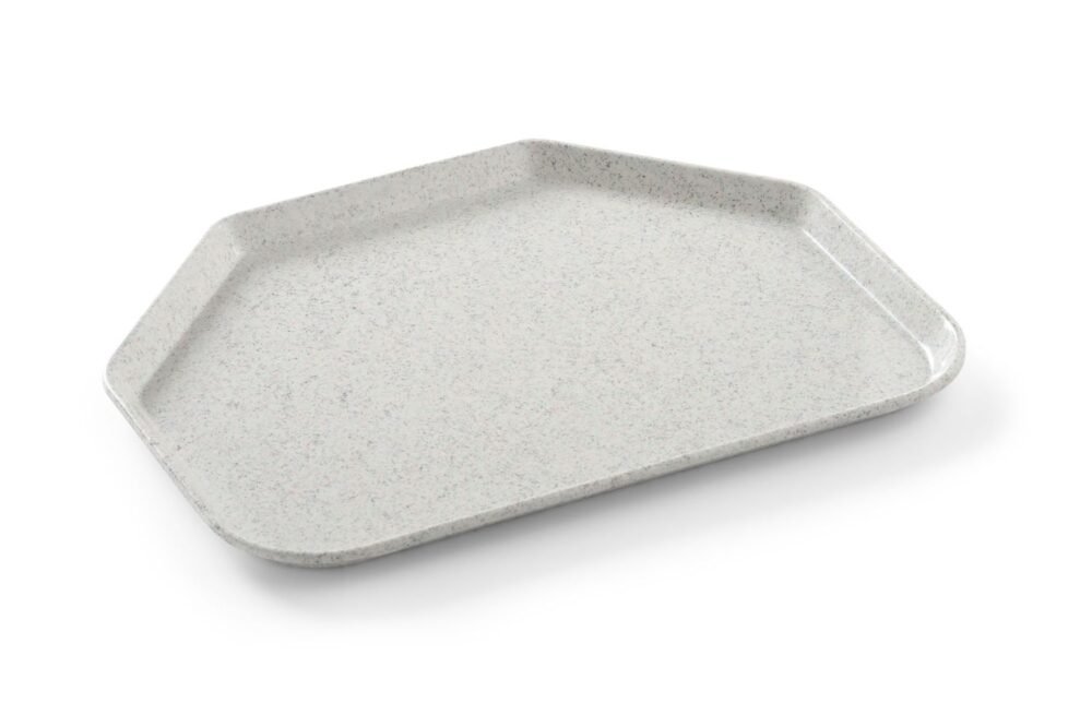 Trapecijos formos padėklas , AmerBox, Granitas, 455x355mm