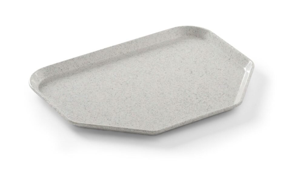 Trapecijos formos padėklas , AmerBox, Granitas, 455x355mm