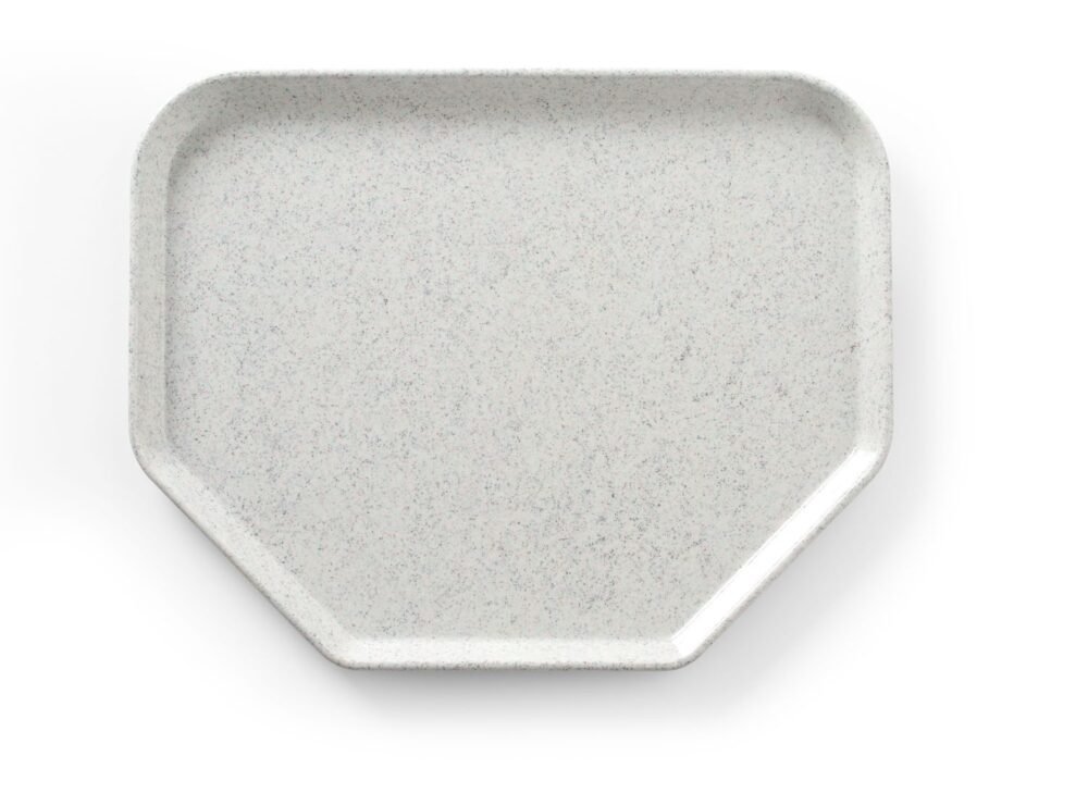 Trapecijos formos padėklas , AmerBox, Granitas, 455x355mm