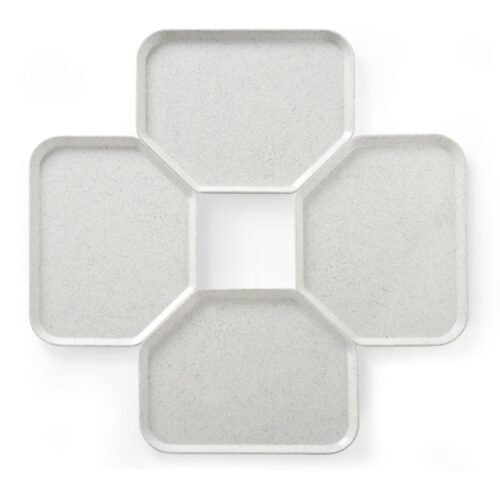 Trapecijos formos padėklas , AmerBox, Granitas, 455x355mm