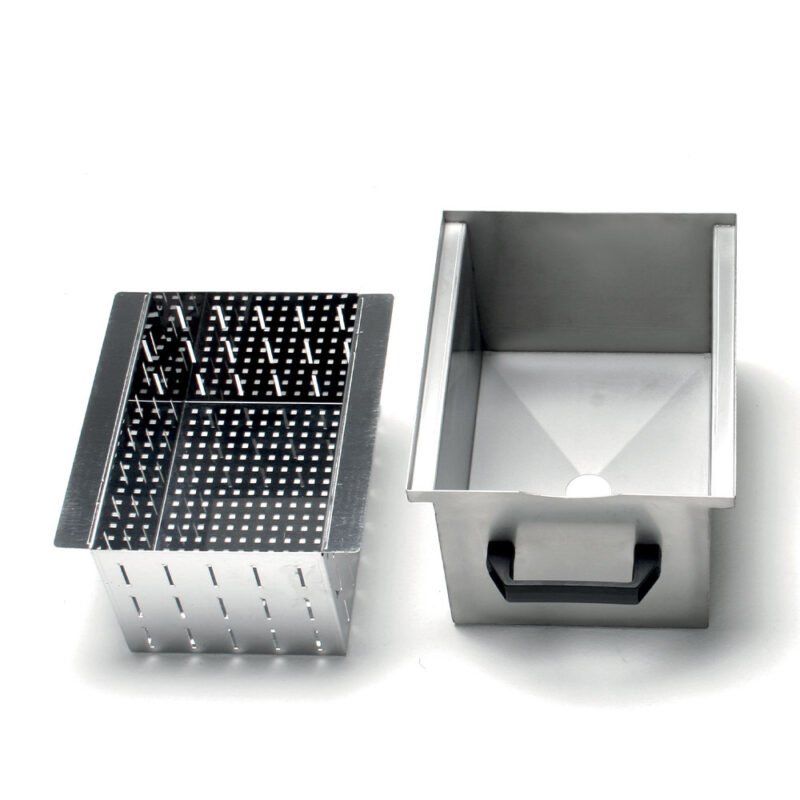 _BFD-ST-big Nerūdijančio plieno padėklas su išleidimo filtru (10–18 kg)