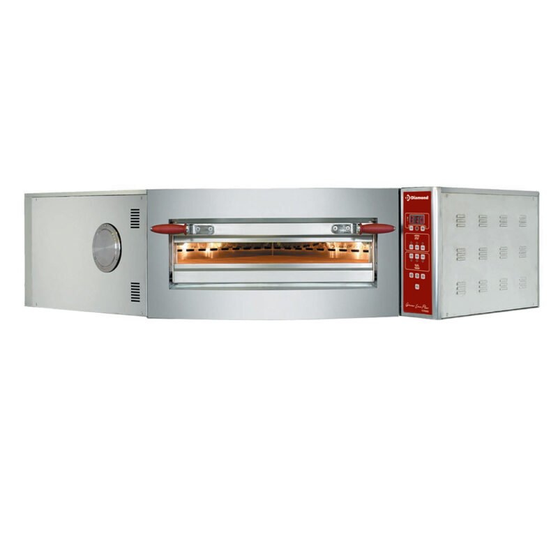 Elektrinė krosnelė, kampinis modelis, 1 kamera, 8 picos Ø 350 mm