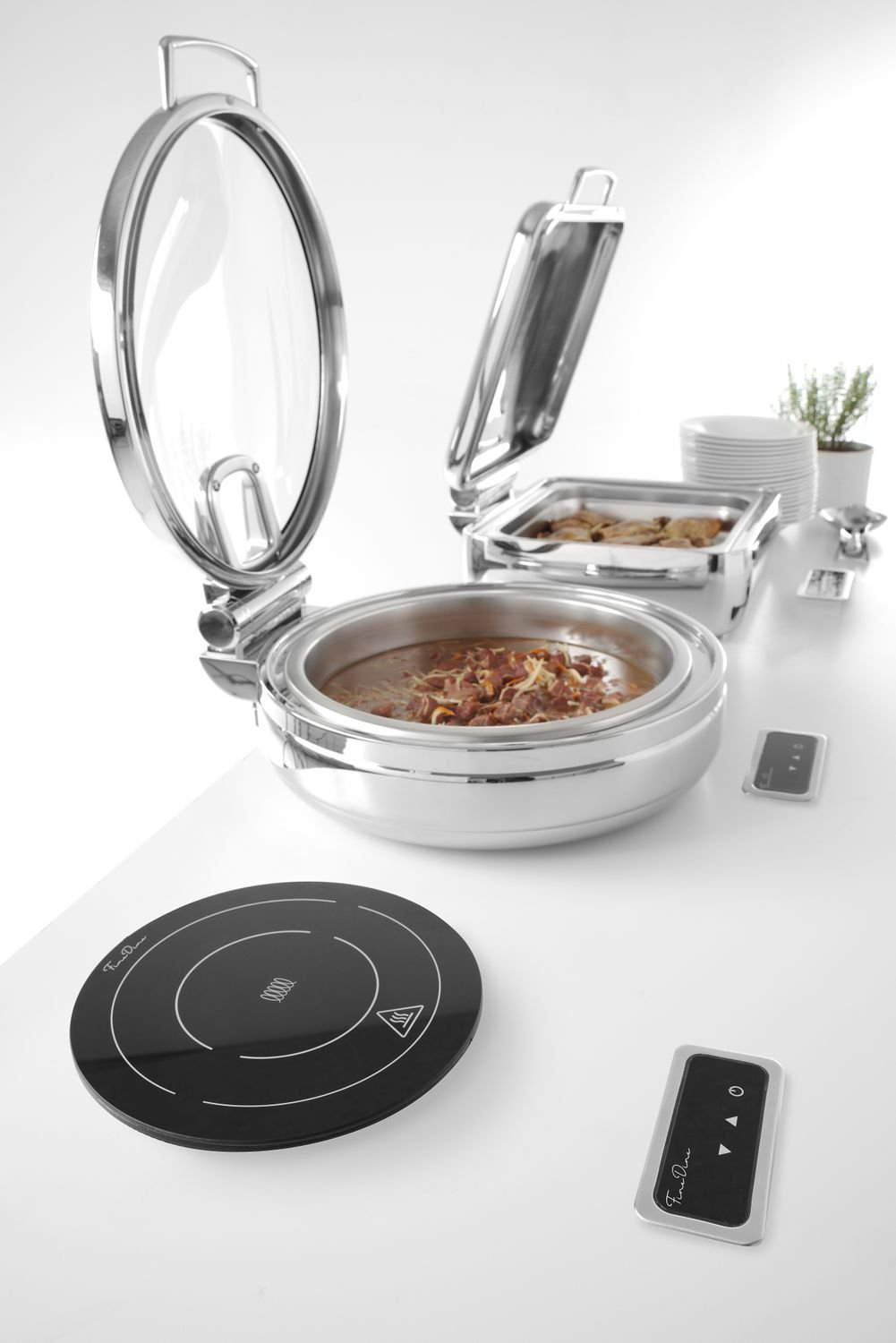 Indukcinis kaitinimo elementas 800 W, Fine Dine, Juodas, 230V/800W, ⌀245x(H)80mm