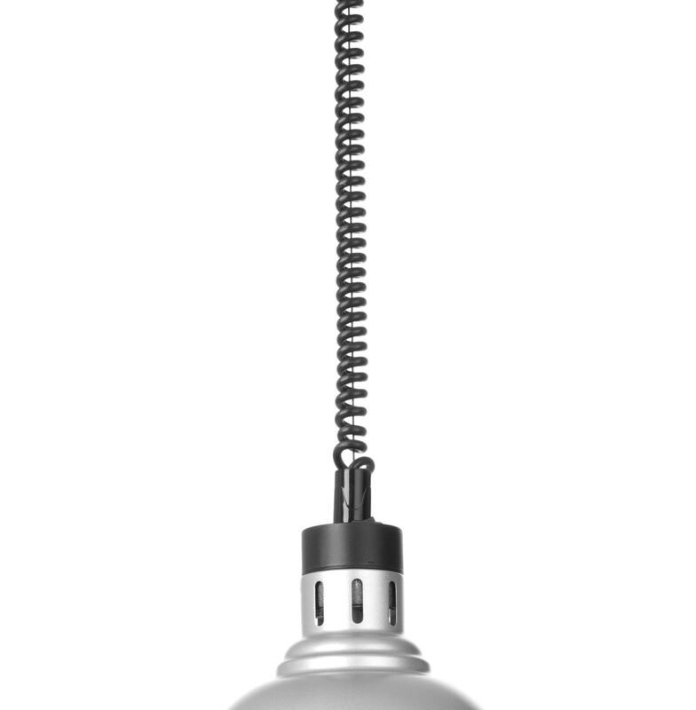 Kylančios ir nusileidžiančios šilumos lempos, kupolo formos, HENDI, Sidabro, 230V/250W, ⌀250x(H)207mm