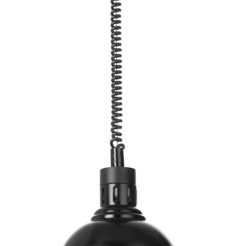 Kylančios ir nusileidžiančios šilumos lempos, kupolo formos, HENDI, Juodas, 230V/250W, ⌀250x(H)207mm