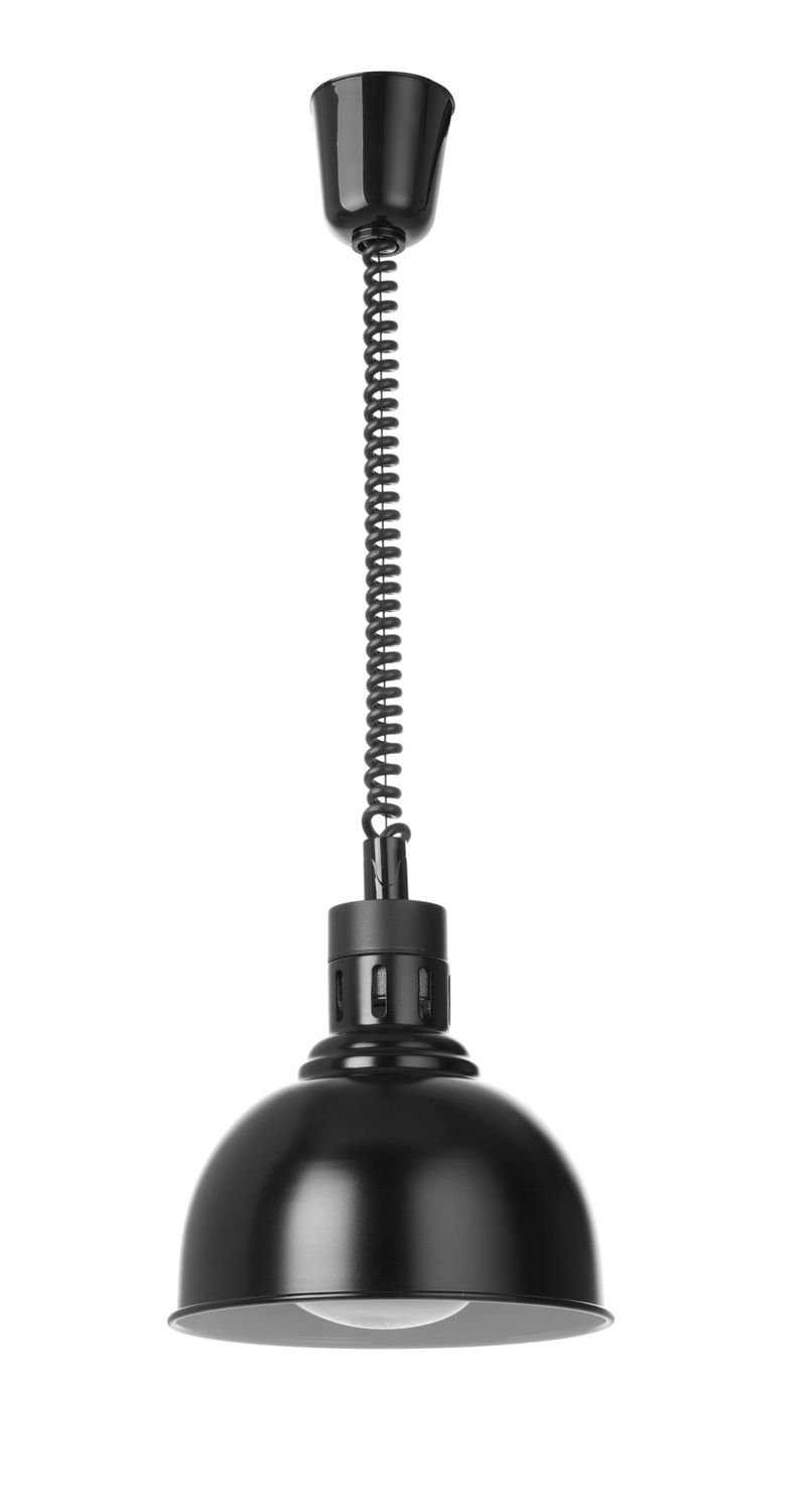 Kylančios ir nusileidžiančios šilumos lempos, kupolo formos, HENDI, Juodas, 230V/250W, ⌀250x(H)207mm