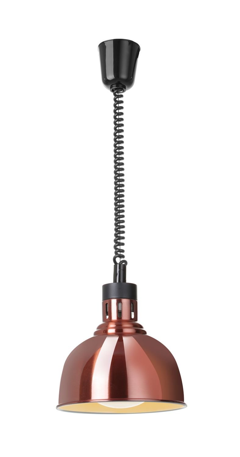 Kylančios ir nusileidžiančios šilumos lempos, kupolo formos, HENDI, Varis, 230V/250W, ⌀250x(H)207mm