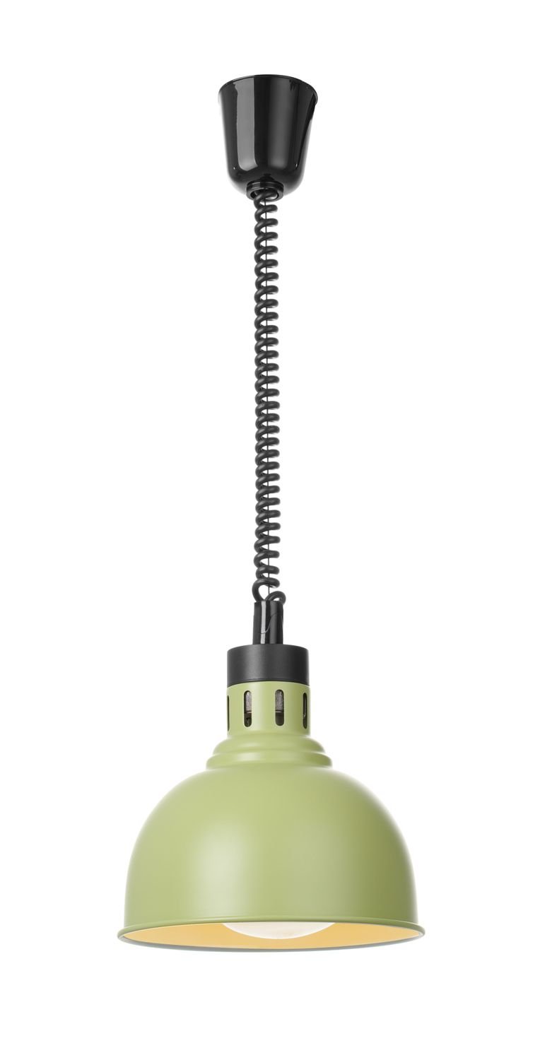 Kylančios ir nusileidžiančios šilumos lempos, kupolo formos, HENDI, Žalia, 230V/250W, ⌀250x(H)207mm