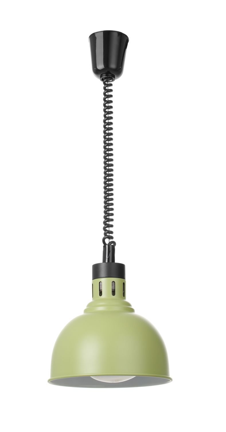 Kylančios ir nusileidžiančios šilumos lempos, kupolo formos, HENDI, Žalia, 230V/250W, ⌀250x(H)207mm