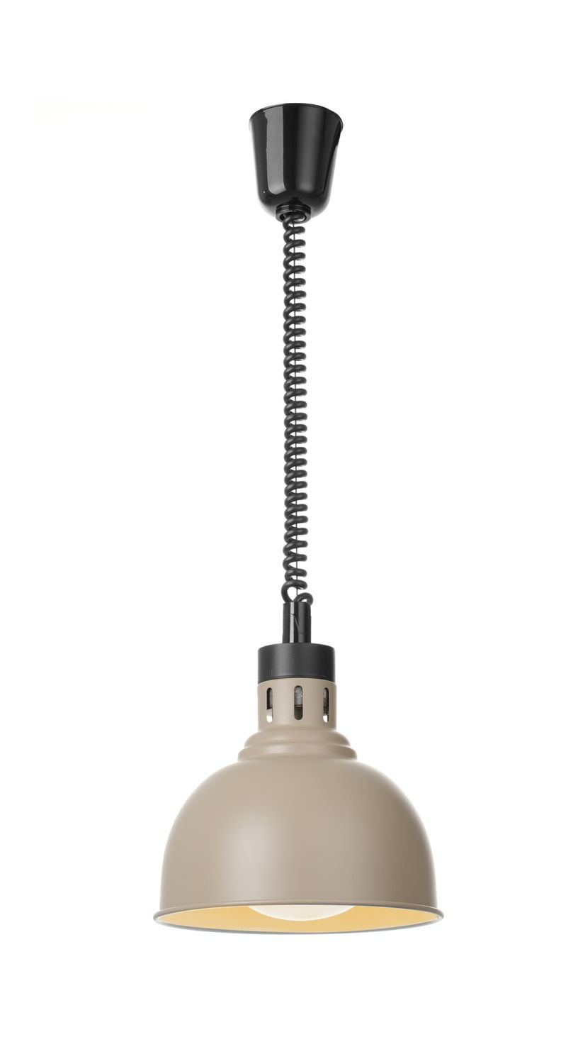 Kylančios ir nusileidžiančios šilumos lempos, kupolo formos, HENDI, Smėlio spalvos, 230V/250W, ⌀250x(H)207mm