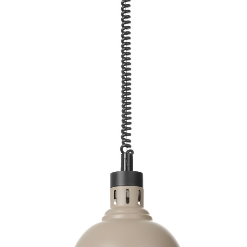 Kylančios ir nusileidžiančios šilumos lempos, kupolo formos, HENDI, Smėlio spalvos, 230V/250W, ⌀250x(H)207mm
