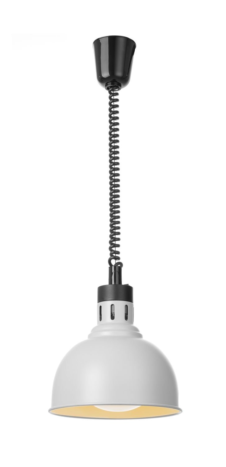 Kylančios ir nusileidžiančios šilumos lempos, kupolo formos, HENDI, Balta, 230V/250W, ⌀250x(H)207mm