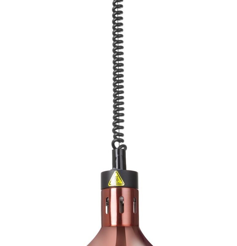 Kylančios ir besileidžiančios šilumos lempos, varpo formos, HENDI, Varis, 230V/250W, ⌀295x(H)207mm