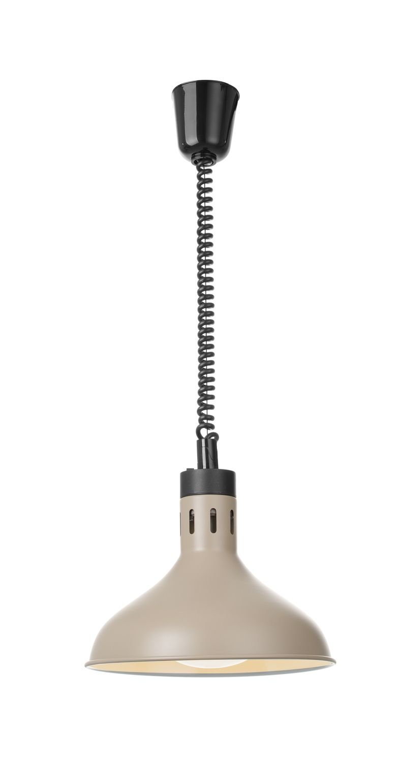 Kylančios ir besileidžiančios šilumos lempos, varpo formos, HENDI, Smėlio spalvos, 230V/250W, ⌀295x(H)207mm