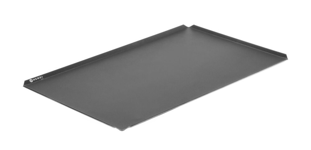 Padėklas, nelipnus, su 4 kraštais, HENDI, Juodas, 600x400x(H)10mm, rettangolare